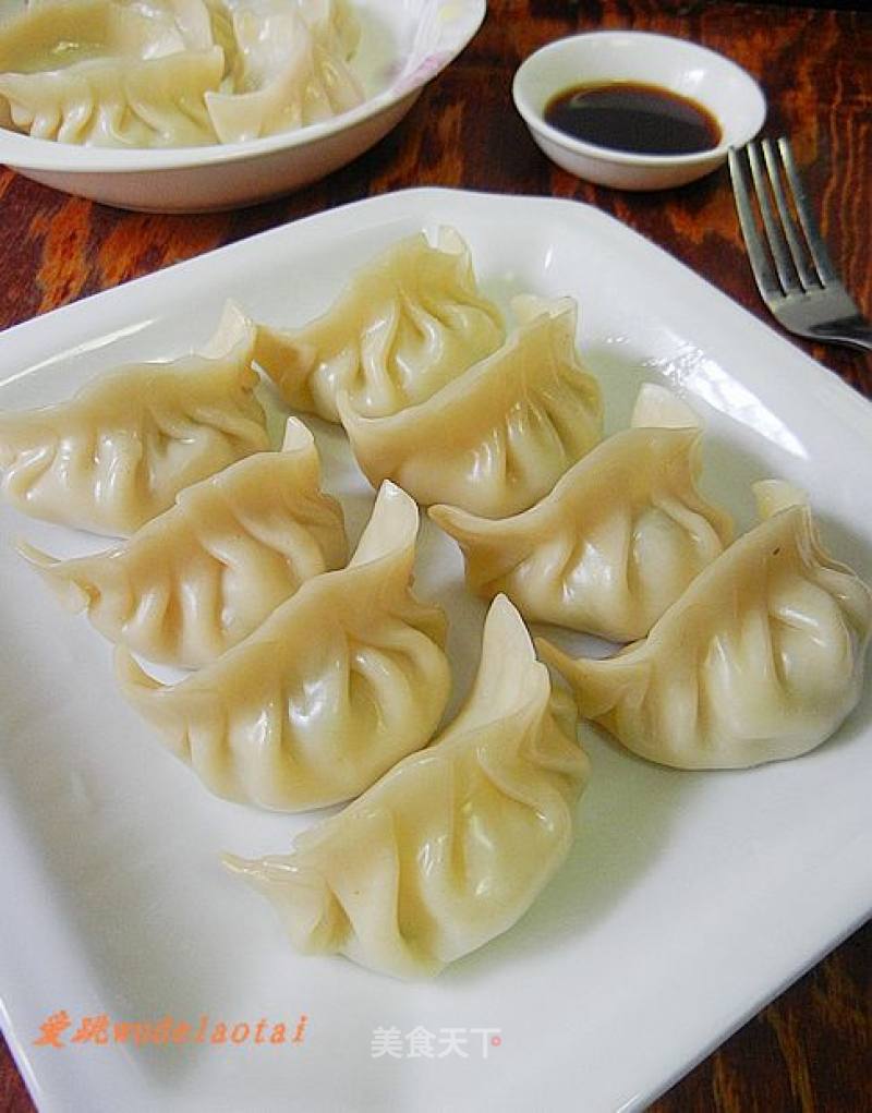 Steamed Dumplings with Scallions and Shredded Radish recipe