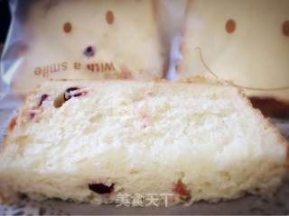 #aca婚纱明星大赛#cranberry Milk Toast ~ Bread Machine + Oven Simple and Comprehensive Method recipe