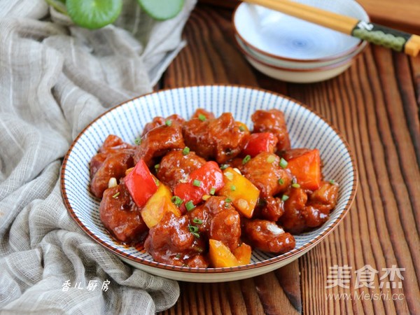 Ancient Meat with Bell Peppers recipe