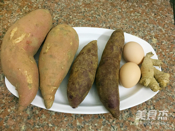 Double Potato and Egg Sweet Soup recipe