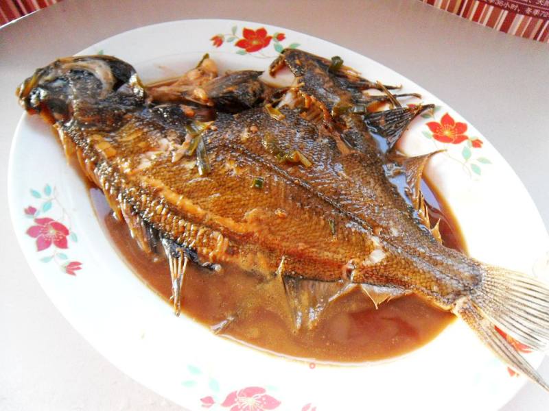 Braised Fish with Scallions recipe