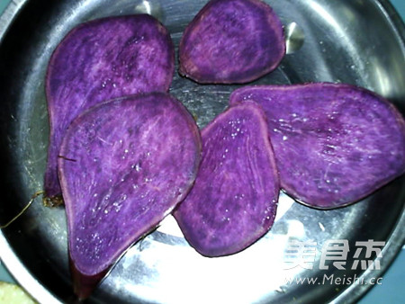 Honey Purple Potato Yam Cake recipe