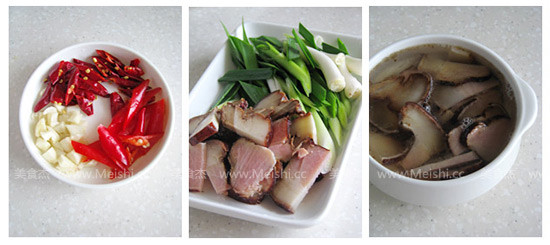 Stir-fried Bacon with Dried Radish recipe