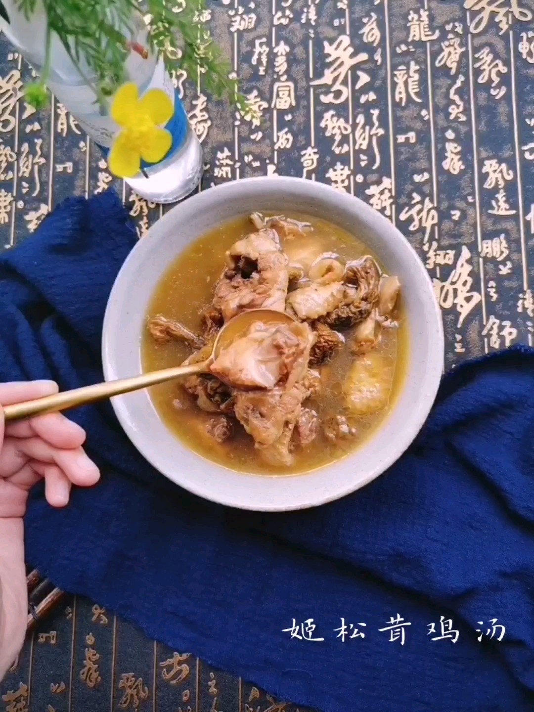 Agaricus Chicken Soup