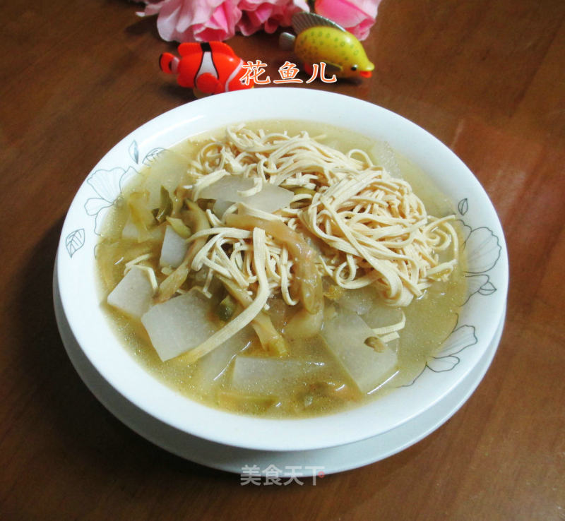 Boiled Mustard and Winter Melon recipe