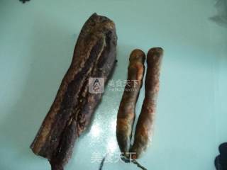 Stir-fried Garlic with Bacon and Sausage recipe