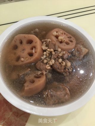 Lotus Root and Barley Bone Soup recipe