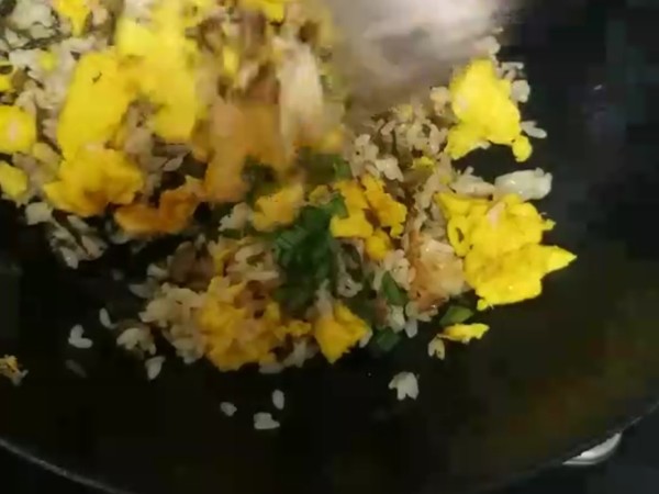 Fried Rice with Pickles and Egg recipe