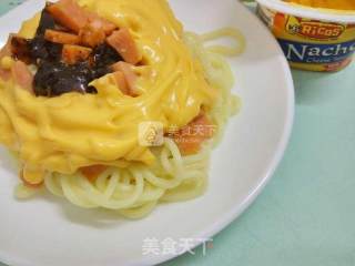 Dumpling Noodles with Cheese Sauce recipe