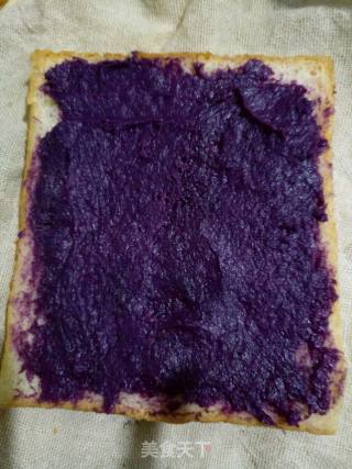 Sliced Bread Purple Rice Red Bean Purple Sweet Potato Sandwich recipe