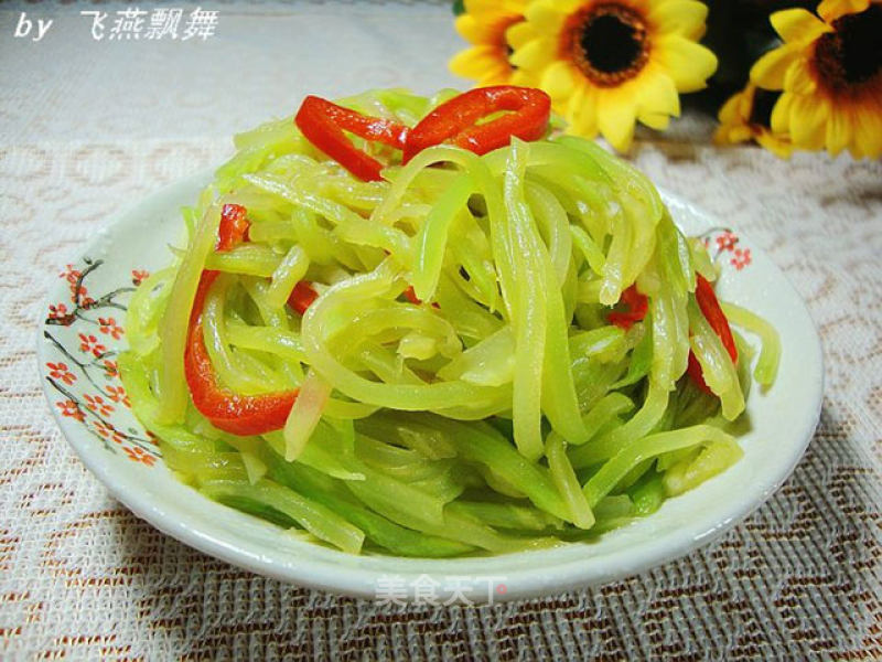 Simmered Lettuce Shreds recipe