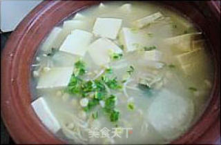 Fish Soup Tofu Golden Needle Pot recipe