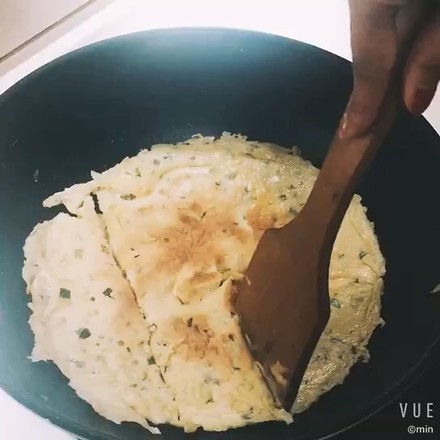 Scallion Egg Pancake Simple and Quick Version~ recipe