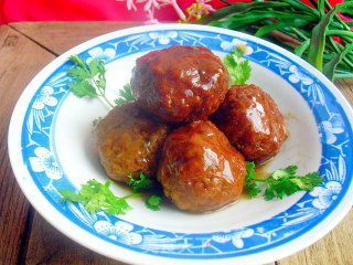 Meat Ball with Soy Sauce recipe