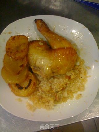 Roasted Whole Chicken Stuffed with Glutinous Rice recipe