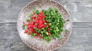 Pumpkin Strips with Mixed Vegetables recipe