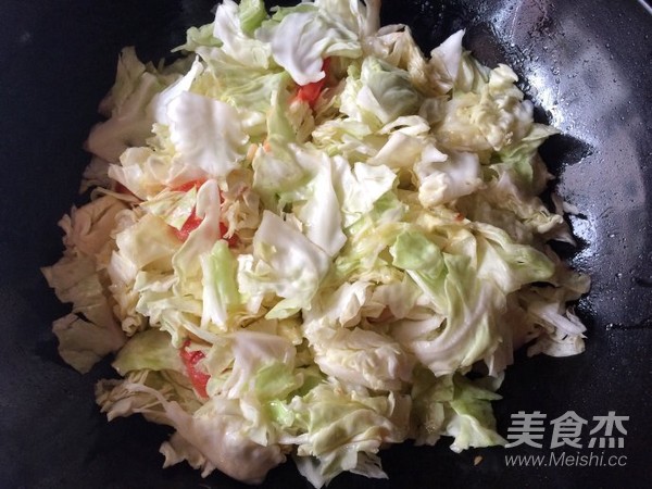 Stir-fried Cabbage with Scallops recipe