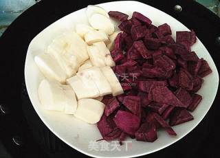 Purple Potato Yam Puree recipe