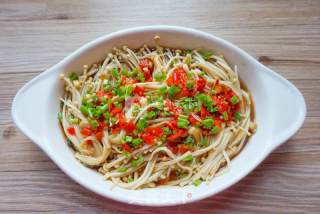 Microwave Enoki Mushroom recipe