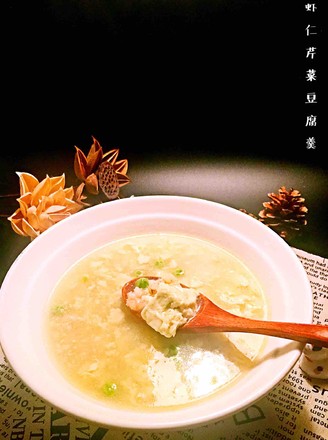 Shrimp, Celery, Tofu Soup