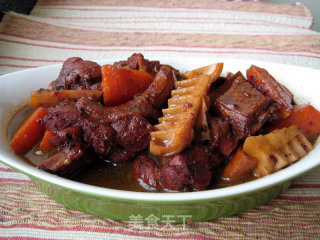 Stewed Spring Bamboo Shoots with Duck Leg recipe