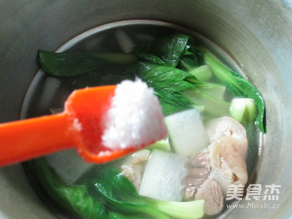 Green Vegetables and Winter Melon Soup recipe