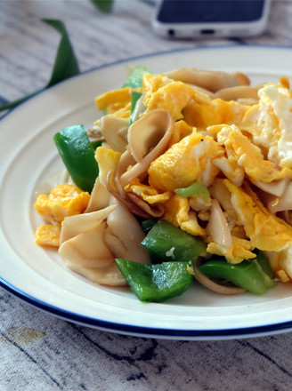 Scrambled Eggs with Pleurotus Eryngii recipe