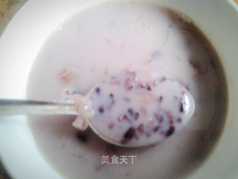 Milk Black Rice Porridge recipe