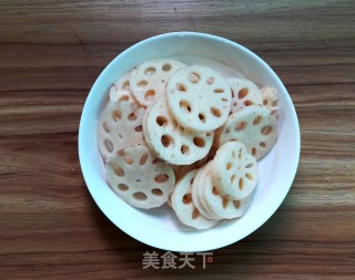 Twice-cooked Lotus Root Slices recipe