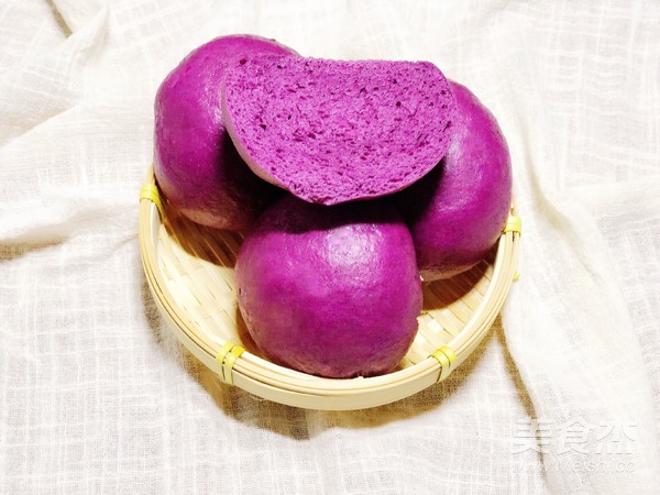 Purple Sweet Potato Mantou recipe