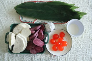 Tasty But Not Fat, New Flavor, Sugar-free, Rice-free, Purple Potato and Taro Mashed Egg Yolk Dumplings recipe