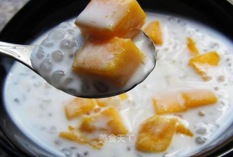 [sweet Journey of The Tip of The Tongue] ------------ Aromatic Coconut Milk Mango Sago recipe