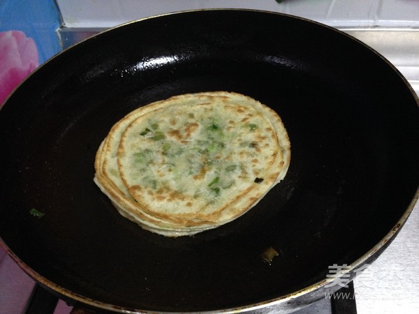 Dumpling Crusted Scallion Pancake recipe