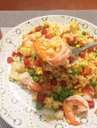 Fried Rice with Shrimps and Green Beans (slapped Fried Rice)