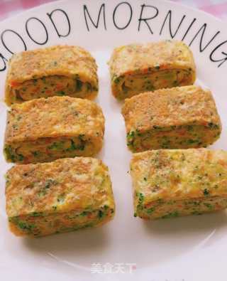 Stop Saying that Children Don't Like Eggs and Vegetables. Do this Five-zhen Powder Breakfast Cake to Ensure that Children Rush to Eat! recipe