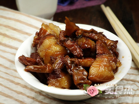 Braised Cuttlefish Head with Pork Belly recipe