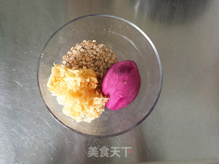 [purple Potato and Tremella Oatmeal Soup] One of The Warm Stomach Soup in Winter recipe