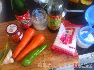 Sweet and Sour Carrots Served with Rice recipe
