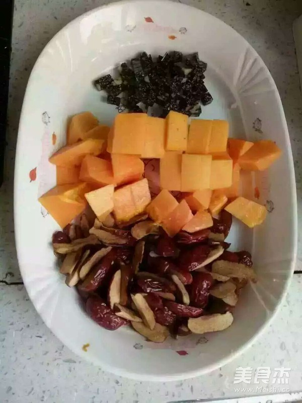 Papaya, Red Date, Ejiao Cake, Sweet Milk recipe