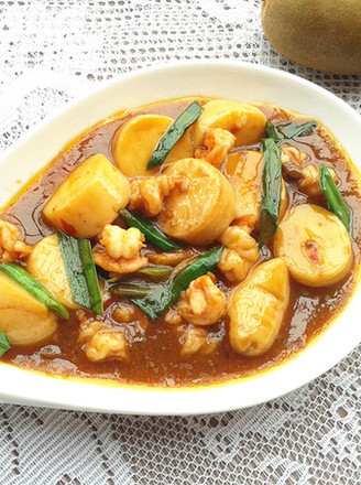 Braised Shrimp with Yuzi Tofu recipe