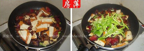 Stir-fried Bean Curd with Hunan Bacon recipe