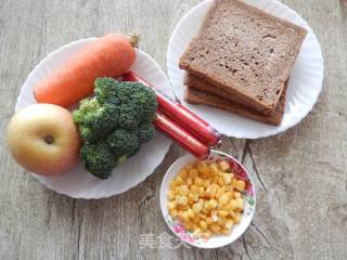 #四节baking Contest 和是爱吃节#fruit and Vegetable Bread Pizza recipe