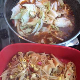 Poached Bean Skin Pork Slices recipe