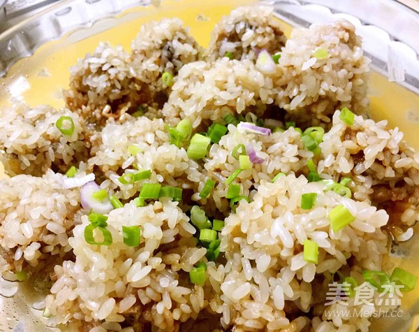 Microwave Glutinous Rice Steamed Pork Ribs recipe