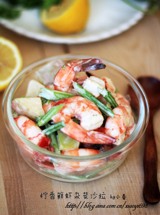 Lime Shrimp and Mixed Vegetable Salad recipe