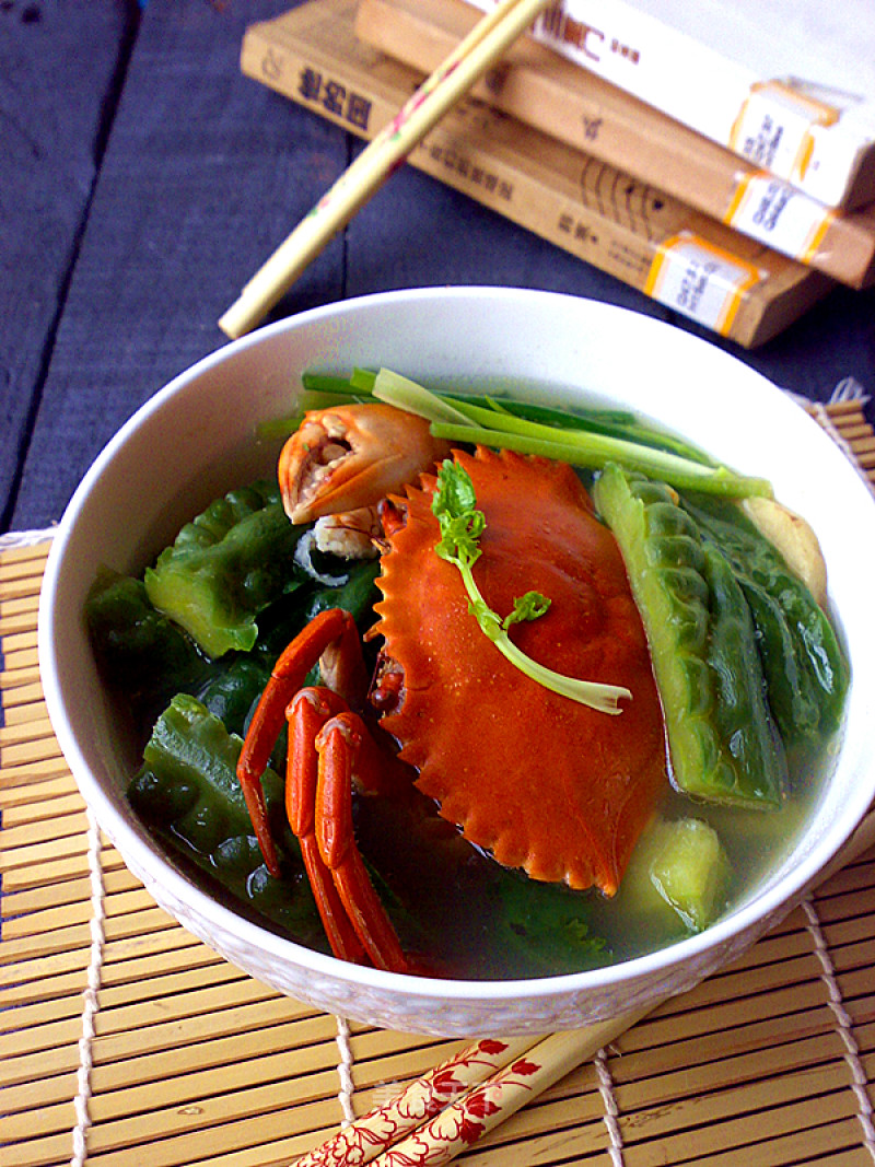 Crab Boiled Bitter Gourd recipe