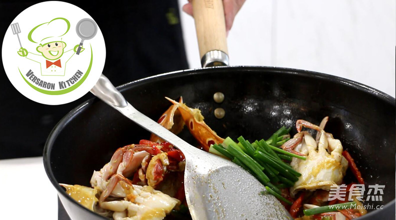 Spicy Fried King Crab recipe
