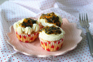 #柏翠大赛#passion Fruit Cream Cup Cake recipe