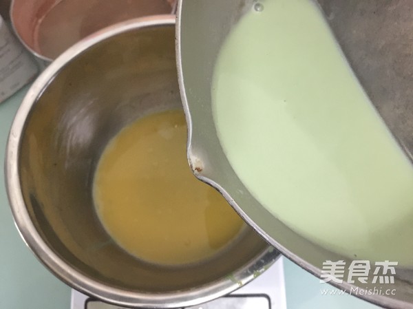 Matcha Baked Pudding recipe