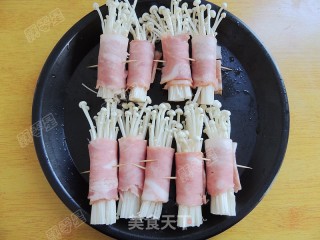 Bacon Enoki Mushroom Roll recipe